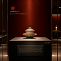Celadon Tea Cup | Textured Celadon Gaiwan | JC048